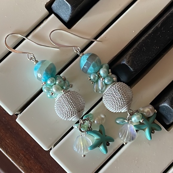 “Ocean Poem” earrings - Picture 11 of 17